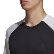 adidas Tennis-Tshirt Club Color Block schwarz/weiss Herren